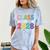 Class Of 2028 Colorful Graduation Comfort Color Blast T-Shirt Ocean