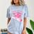 Class Of 2032 Senior 2032 Back To School 2032 Graduation Cap Comfort Color Blast T-Shirt Ocean