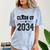 Class Of 2034 Shirt Graduation Comfort Color Blast T-Shirt Ocean