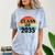 Class Of 2035 Senior Graduate Retro Graduation Comfort Color Blast T-Shirt Ocean
