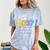 Class Of 2037 Grow With Me Checklist Graduation Comfort Color Blast T-Shirt Ocean