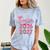 Coquette Pink Bow Flowers Senior 2026 2027 Graduation Comfort Color Blast T-Shirt Ocean