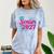 Coquette Pink Bow Senior 2027 Class Of Graduation Comfort Color Blast T-Shirt Ocean