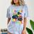 I Crushed Pre-K Monster Truck Graduation Preschool Grad 2025 Comfort Color Blast T-Shirt Ocean