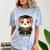 Cute Hamster Graduation Comfort Color Blast T-Shirt Ocean