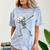 Dabbing Skeleton Nurse Halloween Graduation Comfort Color Blast T-Shirt Ocean
