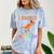 Dinosaur Graduation I Roared Through Kindergarten T-Shirt Comfort Color Blast T-Shirt Ocean