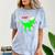 Dinosaur Rawr Diploma Grad Graduate Graduation Comfort Color Blast T-Shirt Ocean