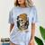 Elder Emo Skeleton Beanie Nostalgia Scene Aesthetic Comfort Color Blast T-Shirt Ocean