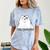 Ew People Introvert Sayings Sarcastic Cat Quote Comfort Color Blast T-Shirt Ocean