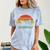 Ew People Retro Cat Cat Lover Introvert Comfort Color Blast T-Shirt Ocean