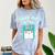 Floppy Disk Retro Tech Nostalgia Old School Computing Humor Comfort Color Blast T-Shirt Ocean