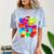 Frutiger Aero Aesthetic Tech Orb Pattern Heart Cherry Lips Comfort Color Blast T-Shirt Ocean