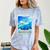 Frutiger Aero Skeuomorphism User Interface Nostalgia Comfort Color Blast T-Shirt Ocean