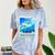 Frutiger Aero Skeuomorphism User Interface Nostalgia Premium Tri-Blend Comfort Color Blast T-Shirt Ocean