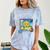 Frutiger Aero Y2K Meme Graphic 2000s Nostalgia Premium Comfort Color Blast T-Shirt Ocean