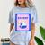 Fun Cute Introvert Cat Character With Wine Comfort Color Blast T-Shirt Ocean