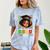 Future HBCU Grad Girl Kids Graduation HBCU College Comfort Color Blast T-Shirt Ocean
