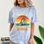 Gen X Slide Strong Generation X Gen Xer Nostalgia Comfort Color Blast T-Shirt Ocean Gen X Slide Strong Generation X Gen Xer Nostalgia Comfort Color Blast T-Shirt Ocean