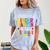 Goodbye Kinder Garten Hello 1st Grade Graduation 2024 Comfort Color Blast T-Shirt Ocean