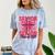 Graduate 2025 For Senior 2025 Graduation Coquette Pink Bow Comfort Color Blast T-Shirt Ocean