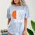Graduate Senior Class Of 2024 Basketball Player Graduation Comfort Color Blast T-Shirt Ocean