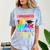 I Graduated From 1st Grade Graduation Matching Student Comfort Color Blast T-Shirt Ocean