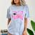 Graduation 2027 Senior 2027 Class Of 2027 Coquette Pink Girl Comfort Color Blast T-Shirt Ocean