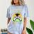 Graduation 5th Grade Level Complete Gamer Class 2021 Gaming Comfort Color Blast T-Shirt Ocean