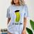 Graduation Cap Wearing Big Dill Pickle I Did It Graduate Fun Comfort Color Blast T-Shirt Ocean