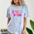 Graduation Class Of 2026 Senior Pink Coquette Bow 2026 Grade Comfort Color Blast T-Shirt Ocean