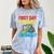 Graduation First Day Of School Crushed It Comfort Color Blast T-Shirt Ocean