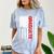 Graduation High School College Flag Graduate T Shirt 2018 Comfort Color Blast T-Shirt Ocean