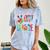 Graduation Peace Sign Out Eighth Grade Tie Dye Hippie Comfort Color Blast T-Shirt Ocean