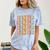 Groovy Senior Graduation Cute Groovy Senior Class Of 2024 Comfort Color Blast T-Shirt Ocean
