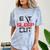 Haircutter Barber Eat Sleep Cut Barbering Graduation Comfort Color Blast T-Shirt Ocean