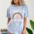HAPPY LAST OF DAY SCHOOL Rainbow Teacher Student Graduation Men Women Girls Kids Comfort Color Blast T-Shirt Ocean