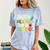 Happy Last Day Of School Teacher Kids Boys Girls Graduation Comfort Color Blast T-Shirt Ocean