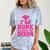 I'm Done Class Of 2024 Pink Girls Women Graduation Comfort Color Blast T-Shirt Ocean