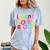 Introvert I Want To Be Alone Retro Wavy Comfort Color Blast T-Shirt Ocean