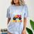 I Just Crushed Preschool Monster Graduation Pre-K Shirt Comfort Color Blast T-Shirt Ocean