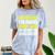 Just Because I'm Awake No Morning Person Introvert Witty Comfort Color Blast T-Shirt Ocean