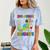 Kids 2nd Grade Graduate Dinosaur Trex 2nd Grade Graduation Comfort Color Blast T-Shirt Ocean