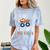 Kids I Just Crushed Preschool Monster Graduation Pre-K Shirt Comfort Color Blast T-Shirt Ocean