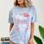 Kids Little Miss Pre-K Grad 2025 Preschool Girls Prek Graduation Comfort Color Blast T-Shirt Ocean