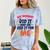 Kids My Mommy Did It Graduation Mom Graduate Comfort Color Blast T-Shirt Ocean