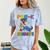 Kids Pre-K Graduate Dinosaur T-Rex Pre Kindergarten Graduation Comfort Color Blast T-Shirt Ocean