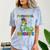 Kids Preschool Graduate T-Rex Dinosaur Preschool Graduation Comfort Color Blast T-Shirt Ocean