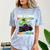 Kindergarten Graduate 2025 Kindergarten Graduation Dino Trex Comfort Color Blast T-Shirt Ocean