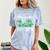 Kindergarten Is History Dinosaur Graduation Comfort Color Blast T-Shirt Ocean